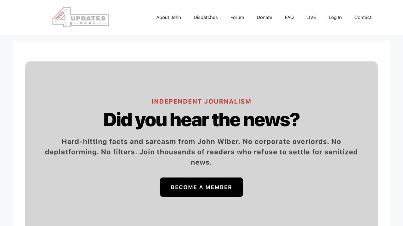 News4You independent journalism website homepage